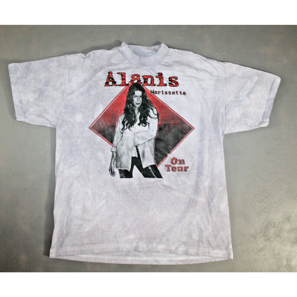 Vintage 90s Alanis Morissette Jagged Little Pill Parking Lot Tour Shirt XL Dye